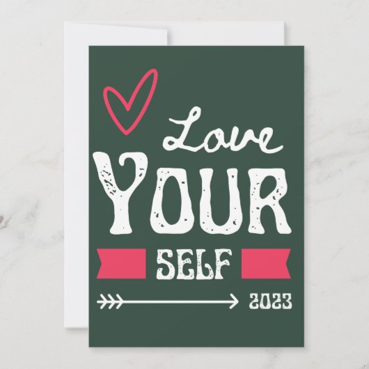 Love Yourselfの招待 – Self-Love Decor Kussion 招待状 (正面)