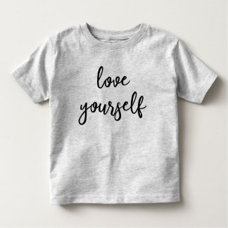Love YourselfエンパワーメントTシャツ トドラーTシャツ