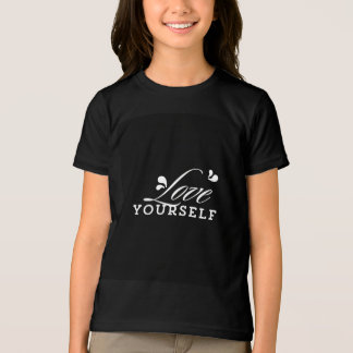 Love YourselfタイポグラフィTシャツ トライブレンドＴシャツ