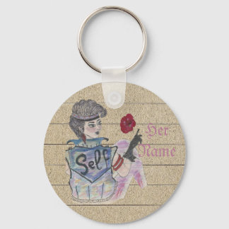 「Love Yourself」カスタマイズ可能なキーチェーンダブルサイド キーホルダー