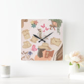 Love yourself  スクエア壁時計 (ホーム)