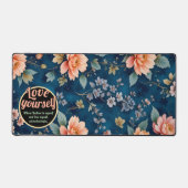 Love Yourself -ヴィンテージフローラデザイン デスクマット (正面)