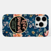 Love Yourself -ヴィンテージフローラデザイン Case-Mate iPhoneケース (裏面 (横))