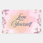 Love Yourself Aesthetic Sticker 長方形シール (正面)