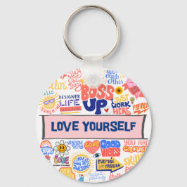 LOVE YOURSELF BOOS UP KEYCHAIN キーホルダー