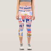 LOVE YOURSELF CAPRIパンツ カプリレギンス (正面)