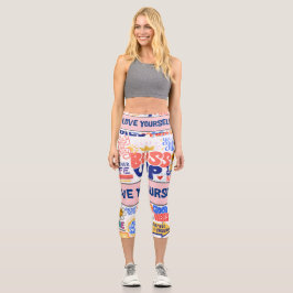 LOVE YOURSELF CAPRIパンツ カプリレギンス