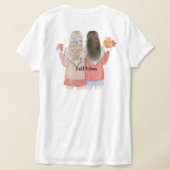Love Yourself – Fall Vibes T-Shirt | Positive Ener Tシャツ (レイダウン裏面)