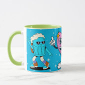 love yourself Funny Smiley Face Cool Design マグカップ (左)