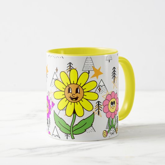 love yourself Funny Smiley Face Cool Design マグカップ (正面右)