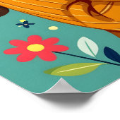 Love Yourself | Girl Hugging Herself ポスター (角)