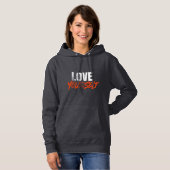 Love yourself inspirational hoodie パーカ (正面フル)
