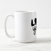 Love Yourself Inspirational Quote Coffee Mug コーヒーマグカップ (左)