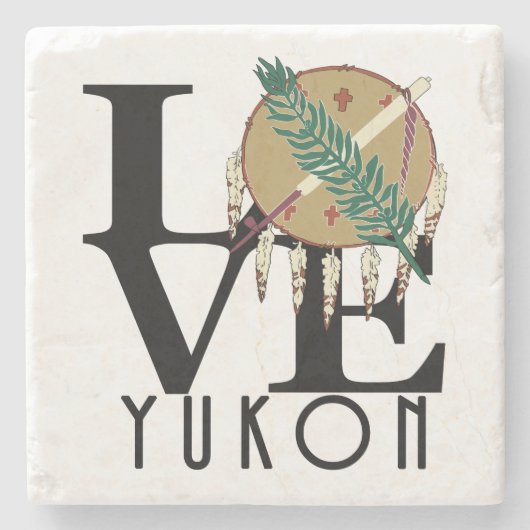 LOVE Yukon Oklahoma ストーンコースター (正面)