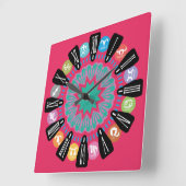 LOVE ZODIAC CLASSIC HEART MASANSER LEX SALON EPOCA スクエア壁時計 (傾斜)