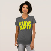 #LOVEAPITの女性の黄色のレーサー-他の色の効力 Tシャツ (正面フル)