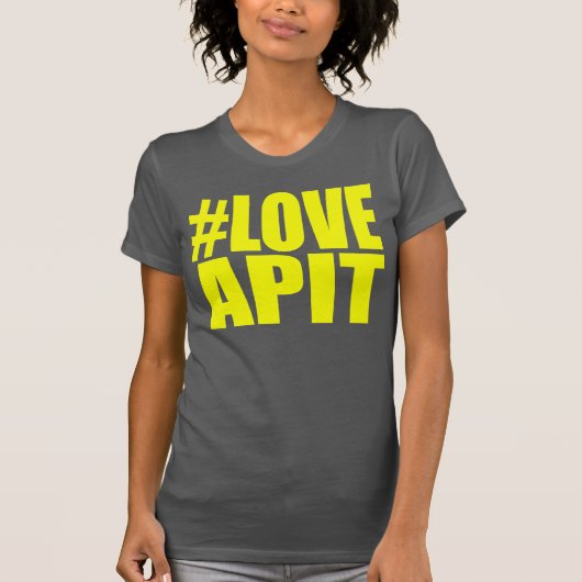 #LOVEAPITの女性の黄色のレーサー-他の色の効力 Tシャツ (正面)