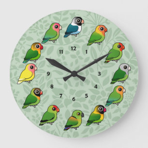 Lovebird Clock ラージ壁時計