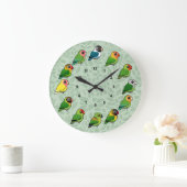 Lovebird Clock ラージ壁時計 (ホーム)