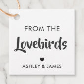Lovebirdsタグ、Bird Seedギフトタグ、Kraftから フェイバータグ (正面)