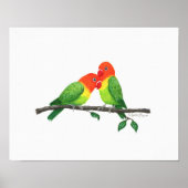 Lovebirds 11"x14"プリント ポスター (正面)