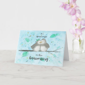 Lovebirds Anniversary Card for Special Couple      カード