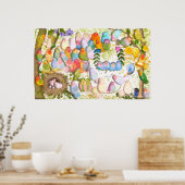 Lovebirds art Illustration by Gemma Orte Designs ポスター (キッチン)