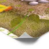 Lovebirds art Illustration by Gemma Orte Designs ポスター (角)