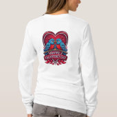 Lovebirds Forever – Romantic Valentine’s Day Coupl Tシャツ (裏面)