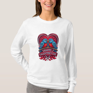 Lovebirds Forever – Romantic Valentine’s Day Coupl Tシャツ