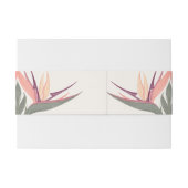 Lovebirds inパラダイスイニシャル 招待状ベリーバンド (裏面例)