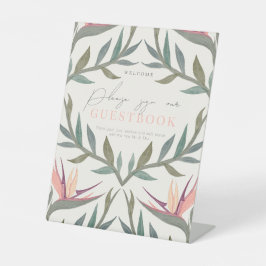 Lovebirds inパラダイスゲストブック 台座サイン