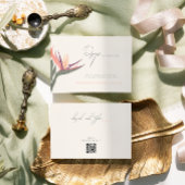 Lovebirds in Paradise RSVPカード