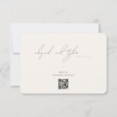 Lovebirds in Paradise RSVPカード (裏面)