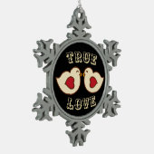 Lovebirds Ornament  スノーフレークピューターオーナメント (左)