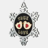 Lovebirds Ornament  スノーフレークピューターオーナメント (右)