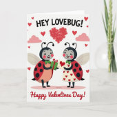 Lovebug Valentines Day Card カード (正面)