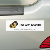 lovecareawareness バンパーステッカー (車上)