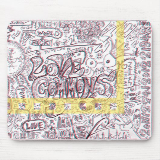 LOVECOMMONS　マウスパッド マウスパッド (正面)