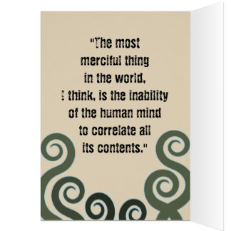 Lovecraftの挨拶状、Lovecraftのポートレート