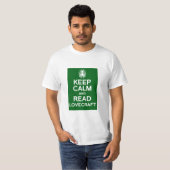 Lovecraft穏やか、読書保って下さい Tシャツ (正面フル)
