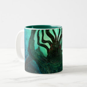 Lovecraft Cthulhu Mythosの覆いの芸術 ツートーンマグカップ