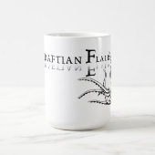 Lovecraftianのしゃれているなマグ: Cthulhuの黒いインク コーヒーマグカップ (中央)