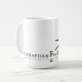 Lovecraftianのしゃれているなマグ: Cthulhu色インク コーヒーマグカップ (正面左)