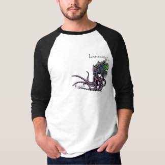 Lovecraftianのしゃれているなワイシャツ: Cthulhu 2色インク Tシャツ