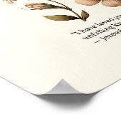 Loved beyond measure, floral Christian wall art  ポスター (角)