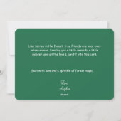 Loved Beyond Measure Whimsical Fairy Woodland Card シーズンカード (裏面)