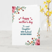 Loved Beyond Words Mother Card カード (黄色い花)