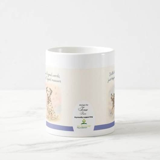 Loved Beyond Words Mug by Tina Tran コーヒーマグカップ (中央)