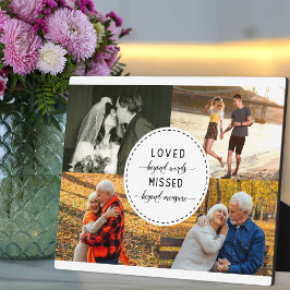 Loved Beyond Words Sand Remembrance White Photo フォトプラーク